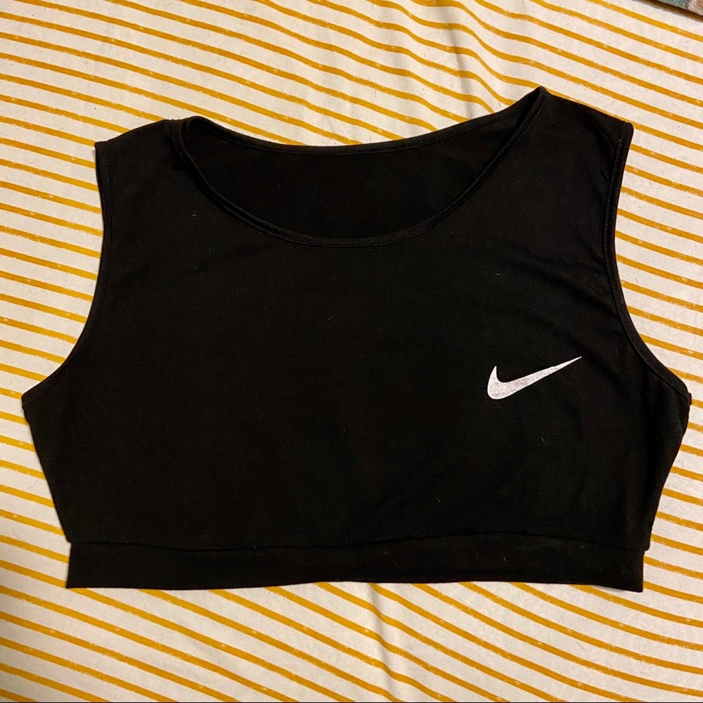 Black nike crop top